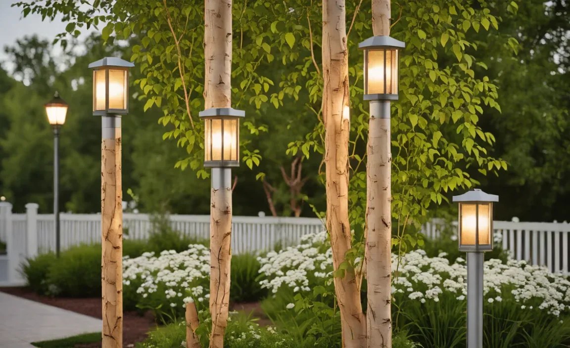Materials Needed for DIY Birch Lamp Posts