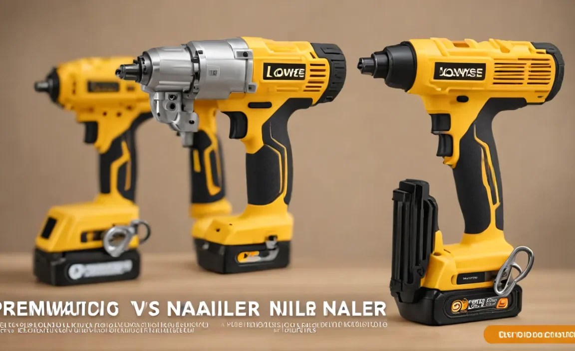 Pneumatic Vs Cordless Nailer: Lowes Comparison Guide