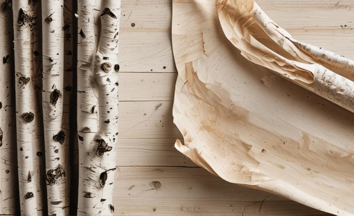 Preparing Birch Bark for Wrapping