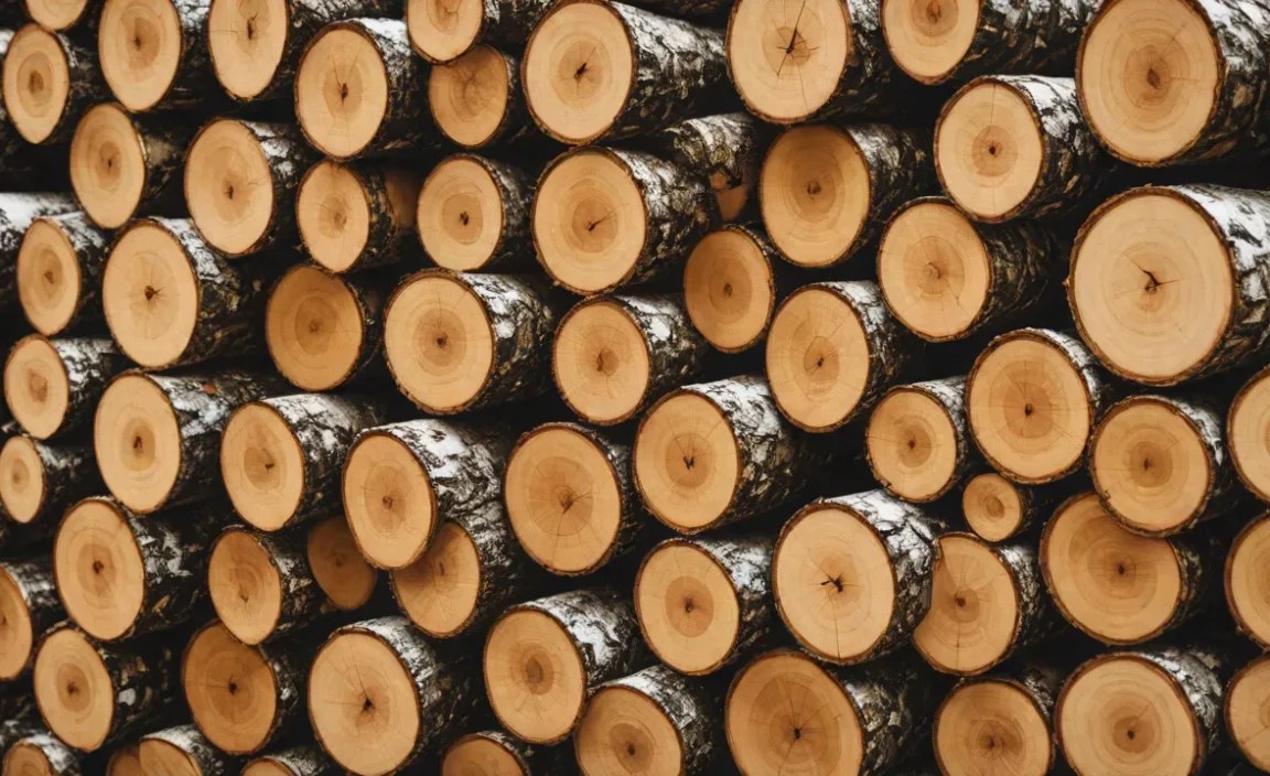 Preparing Birch Logs for Storage