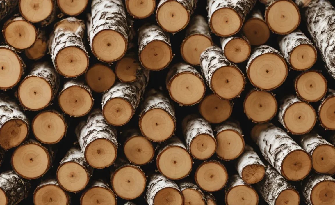 Preparing Birch Logs for Use