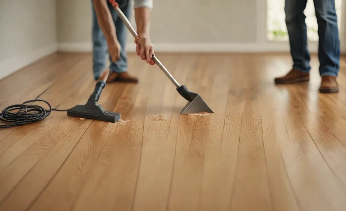Repairing Dents and Gouges in Hardwood Floors