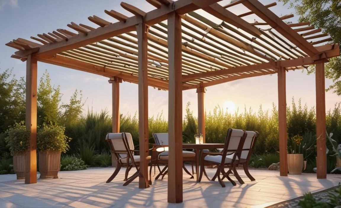 3. The Simple Corner Pergola