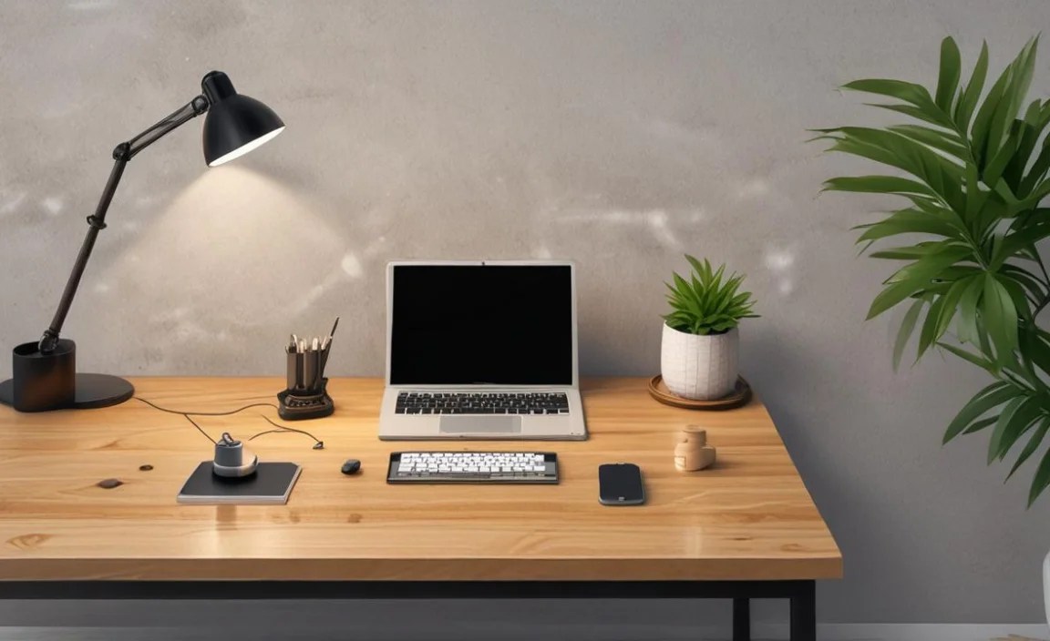 Ash Wood Desk