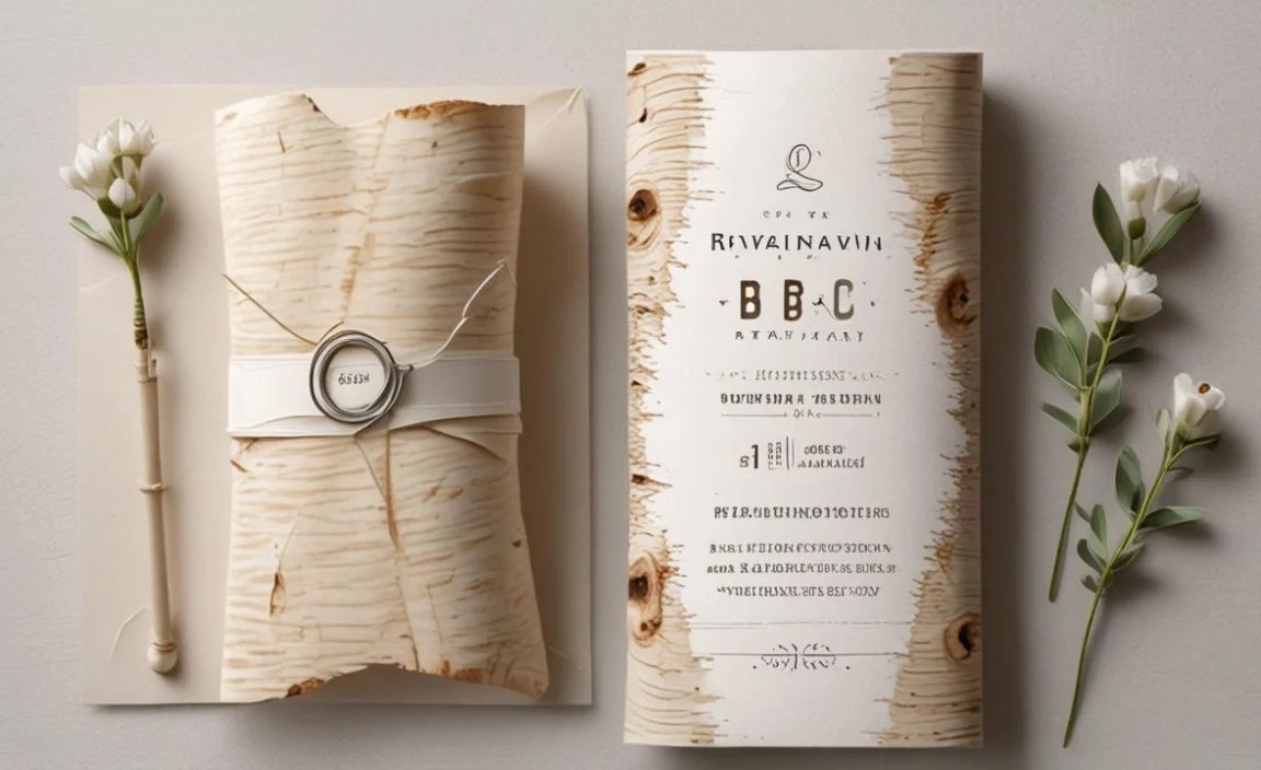 Birch Bark Scroll Invitations: Essential Stunning Designs
