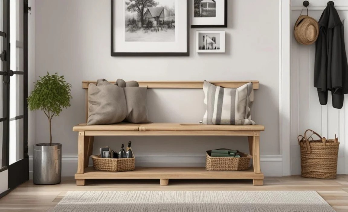Farmhouse Entryway Bench: Proven Entryway Solution