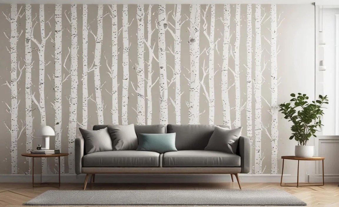 Transform Your Space: Indoor Birch Wall Stencil Ideas