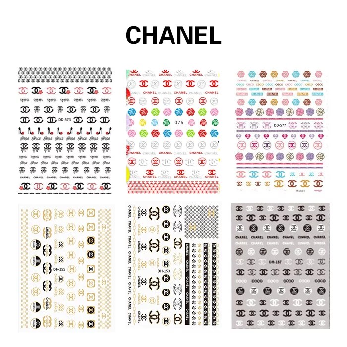 Chanel Nail Stickers Set（6 Sheets)