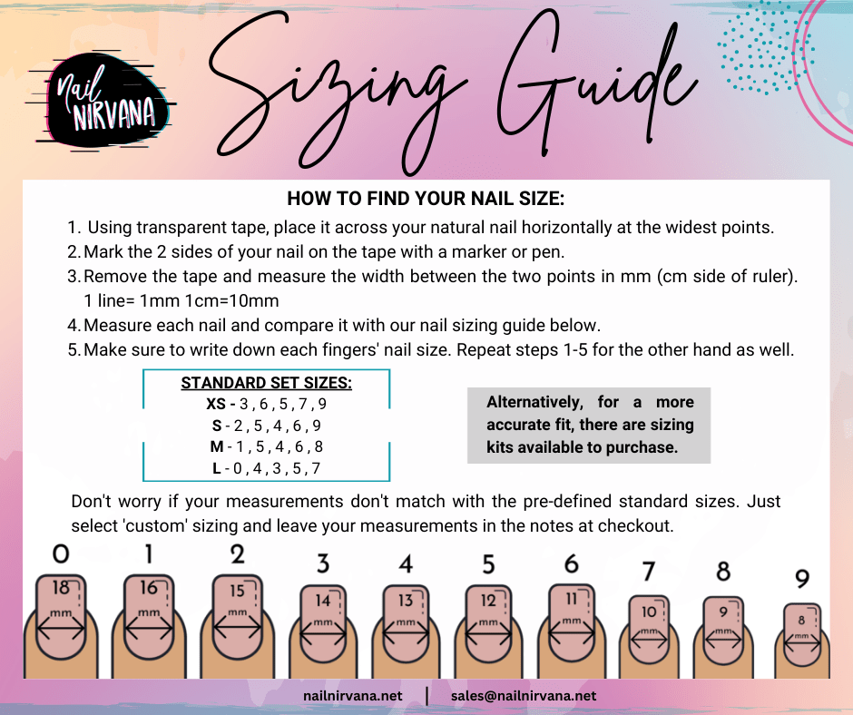 Sizing Guide – Nail Nirvana