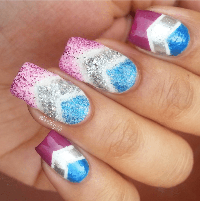 Glitters nail art by nailsofkh Nailpolis Museum of Nail Art