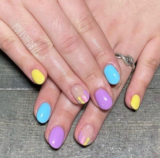 Candy-Colored Nails