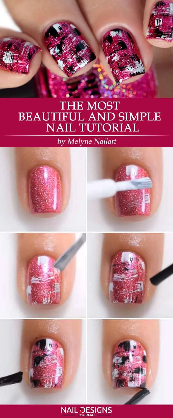 Simple Glittery Nail Tutorial