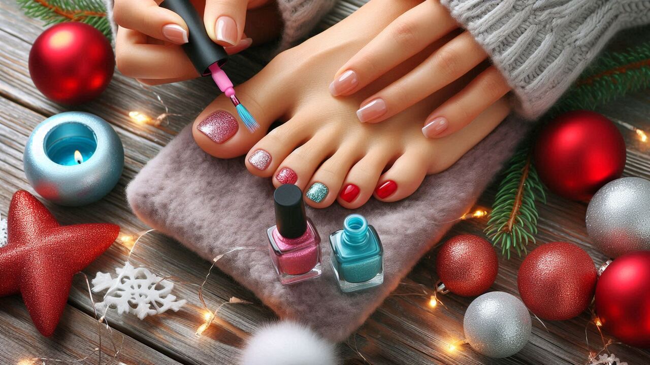 Apply Your Christmas Nail Polish