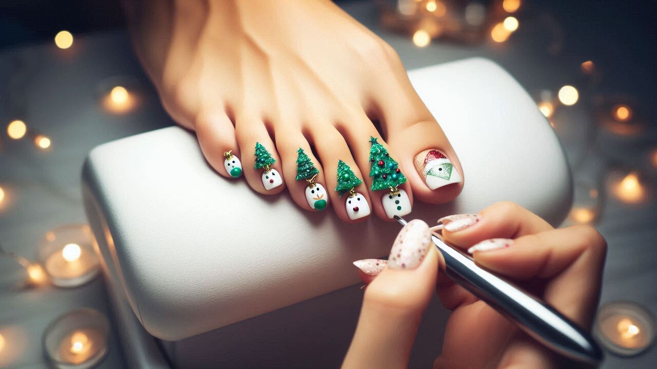 Christmas Tree Pedicure