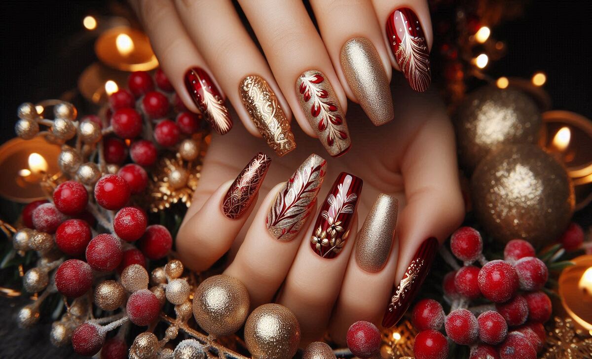 Festive Red & Gold Designs