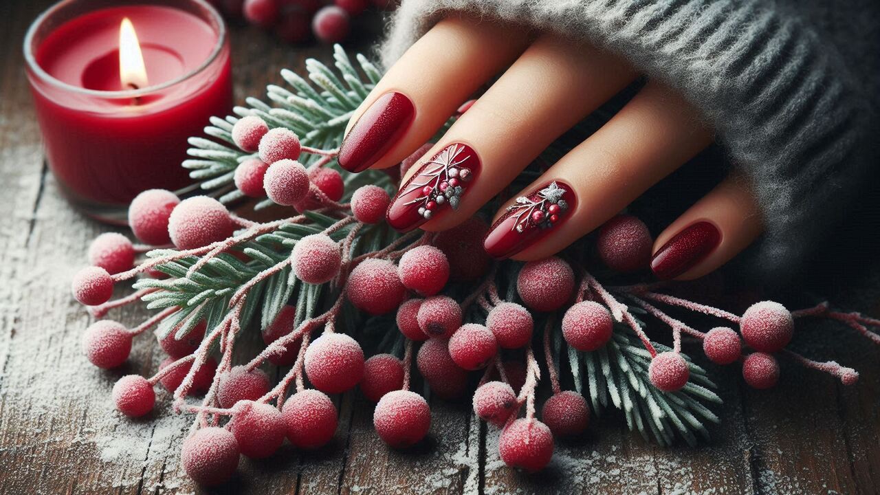 Frosted Red Berry Boughs