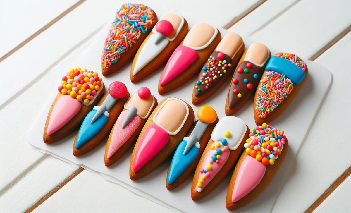 Gingerbread Nails