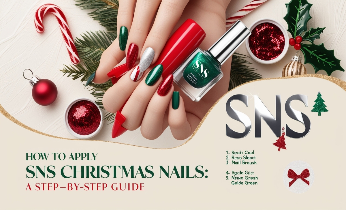How To Apply SNS Christmas Nails - A Step-by-Step Guide