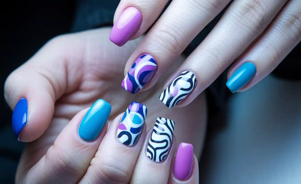 Popular Abstract Nail Art Trends