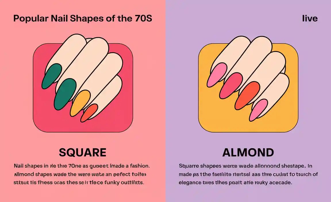 Popular Nail Shapes of the 70s