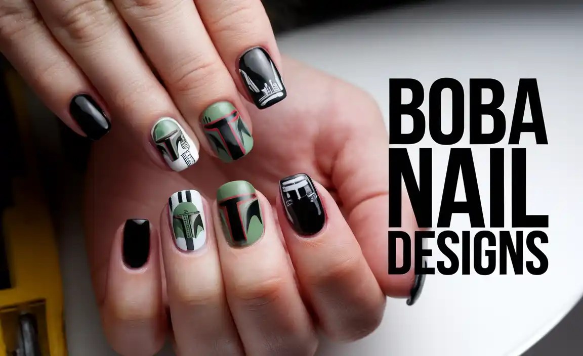 Boba Nail Designs