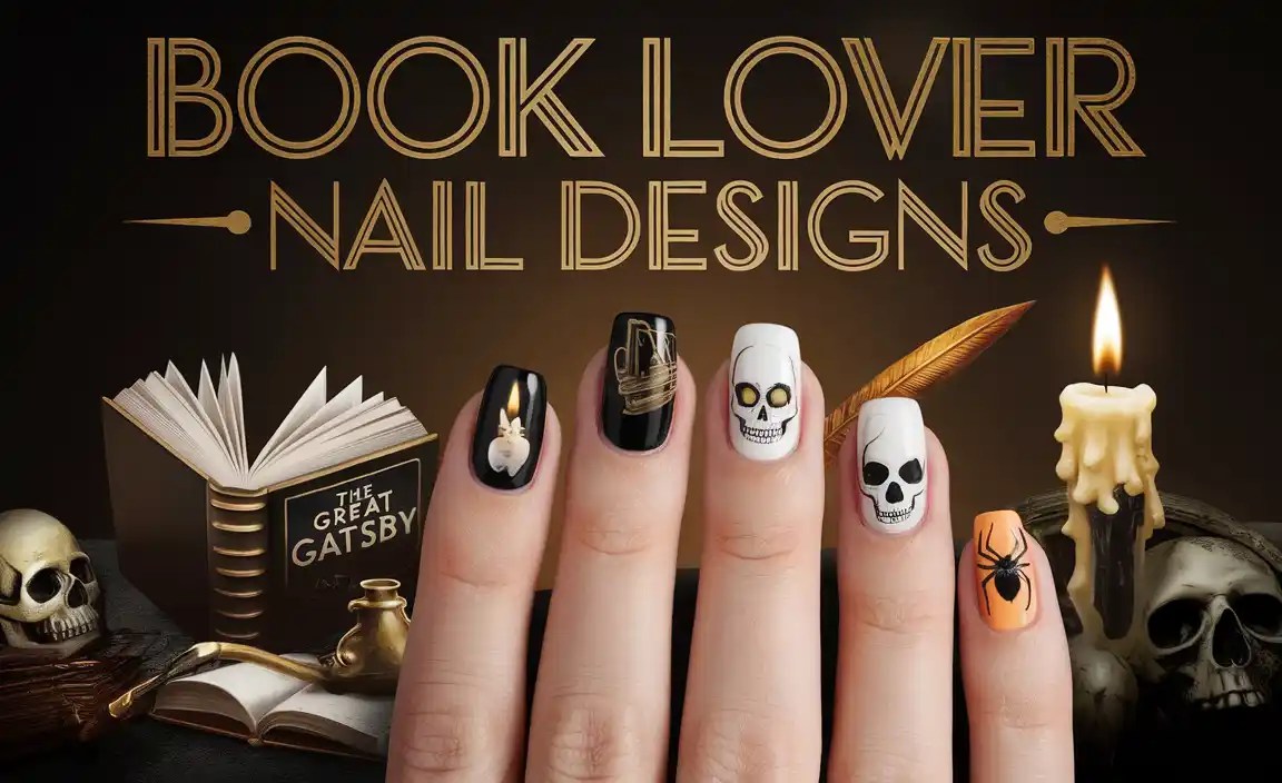 Book Lover Nail Designs