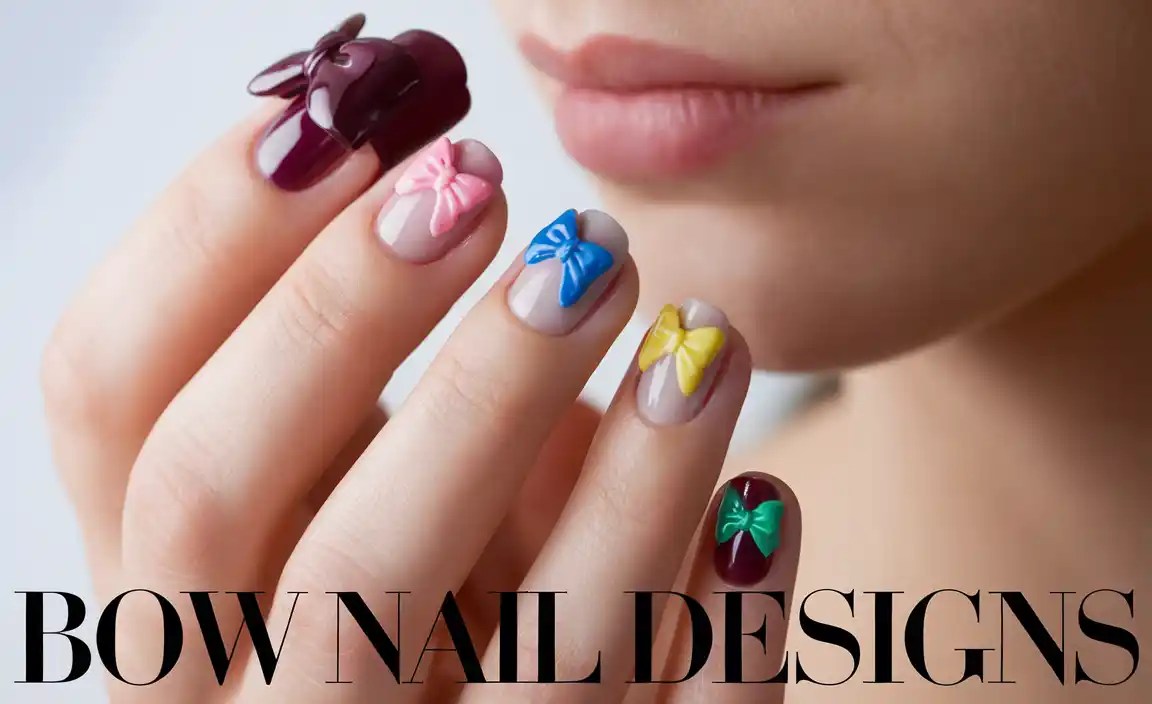 Bow Nail Designs