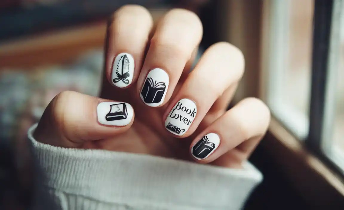 Creative Book Lover Nail Designs For Every Bibliophile