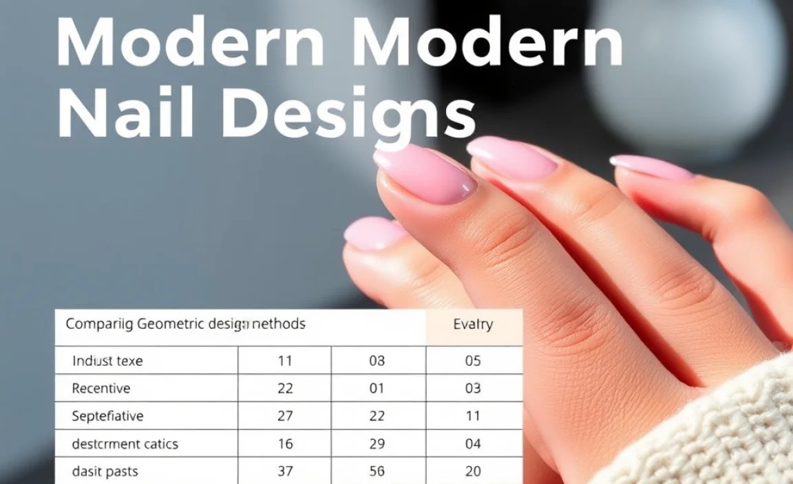 Table Comparing Geometric Design Methods