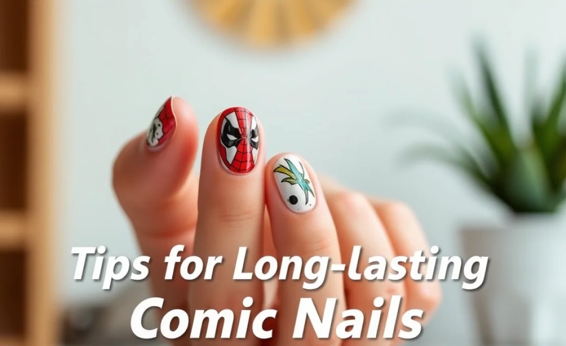 Tips for Long-Lasting Comic Nails