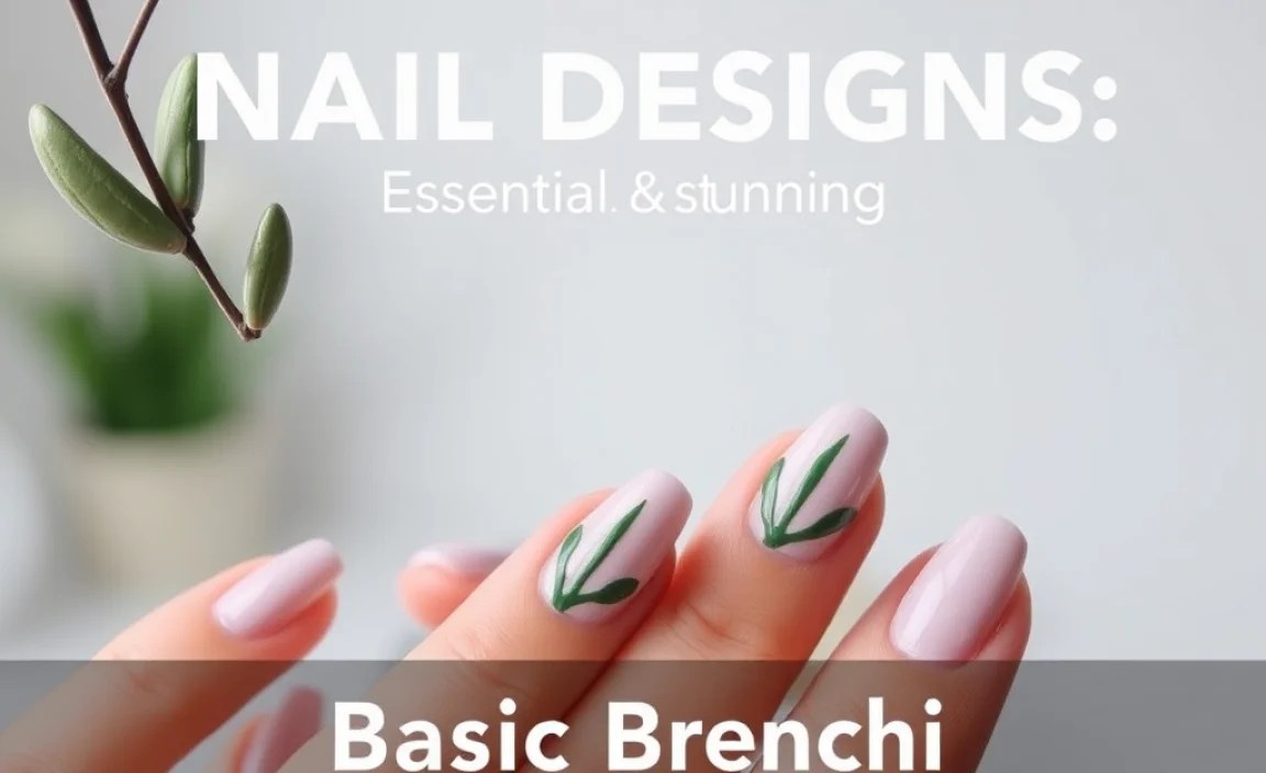 Basic Olive Branch Nail Design Techniques