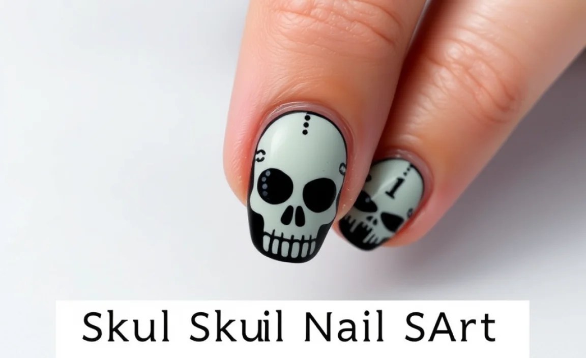 Basic Skull Nail Art: The Simple Dot Method