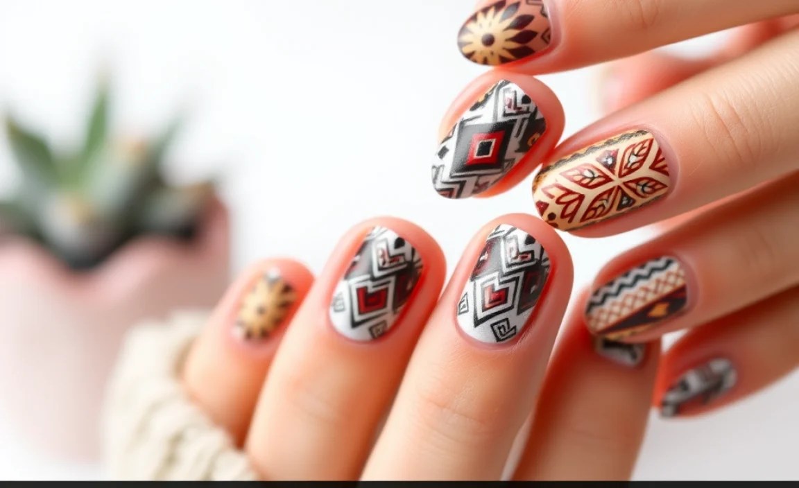 Beginner-Friendly Ethnic Pattern Nail Art Techniques