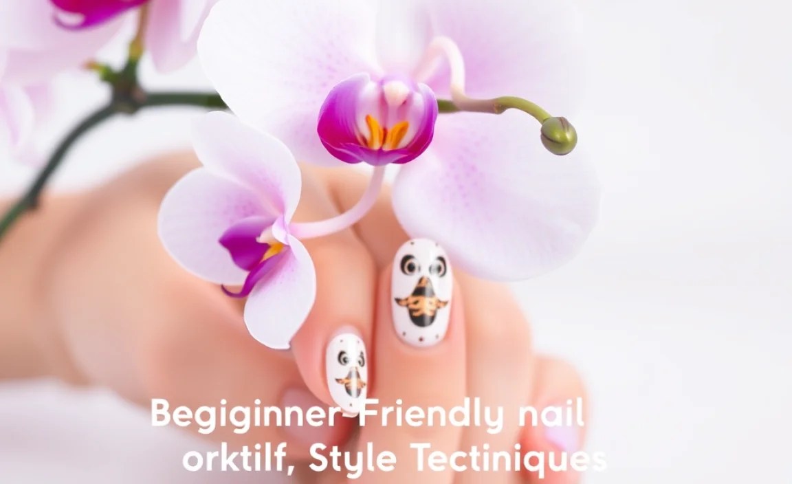 Orchid Motif Nails: Essential Style Guide 2 Beginner-Friendly Orchid Nail Design Techniques