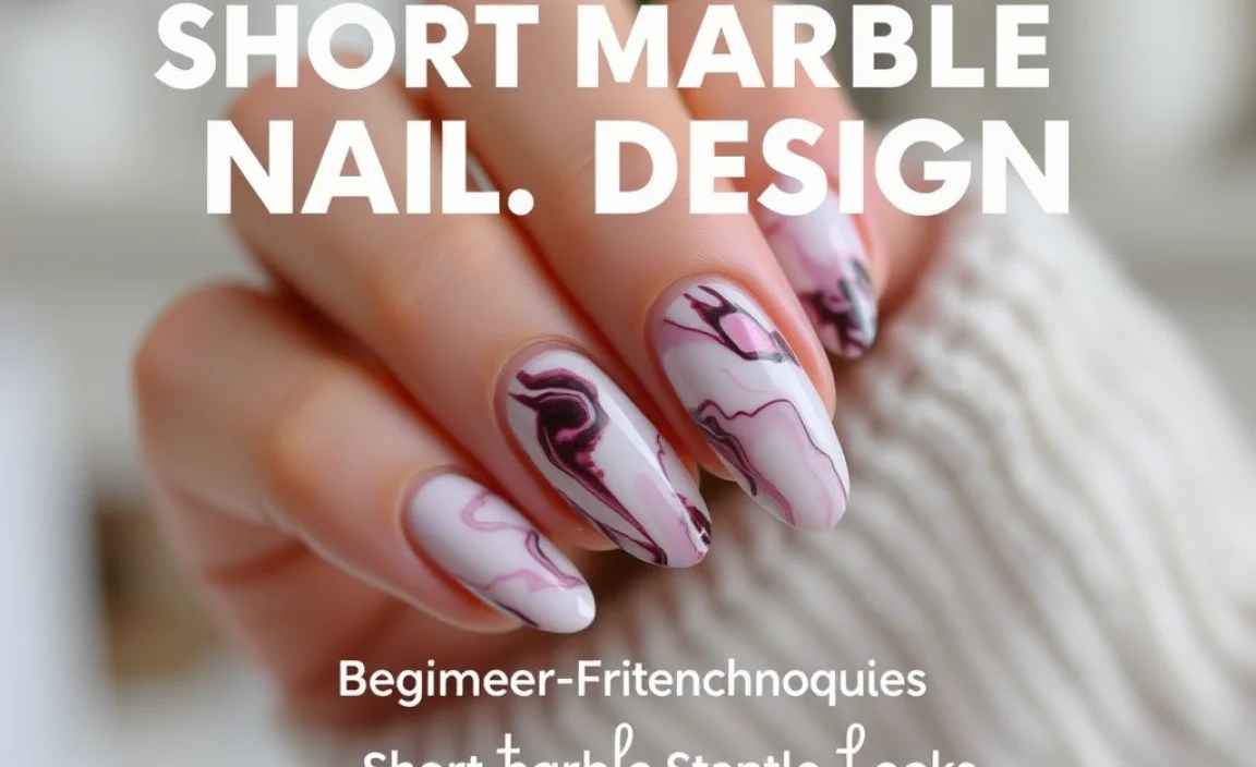 Beginner-Friendly Techniques for Short Marble Nails