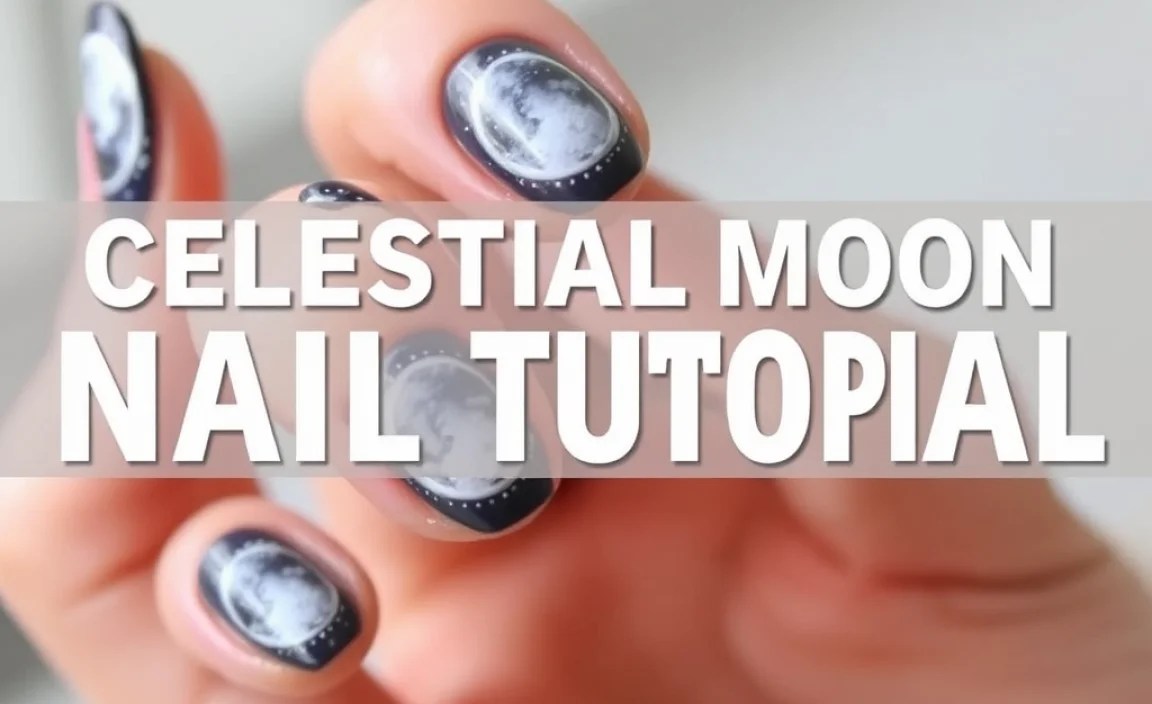 Celestial Moon Nail Design Tutorial: Stunning & Essential