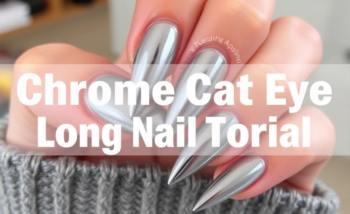 Chrome Cat Eye Long Nail Tutorial: Essential Guide