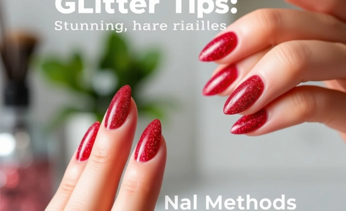 Comparing Glitter Application Methods
