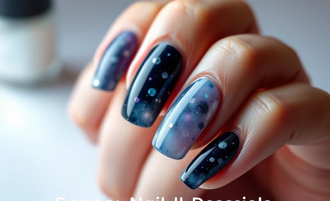 Comparing Space Nail Art Techniques