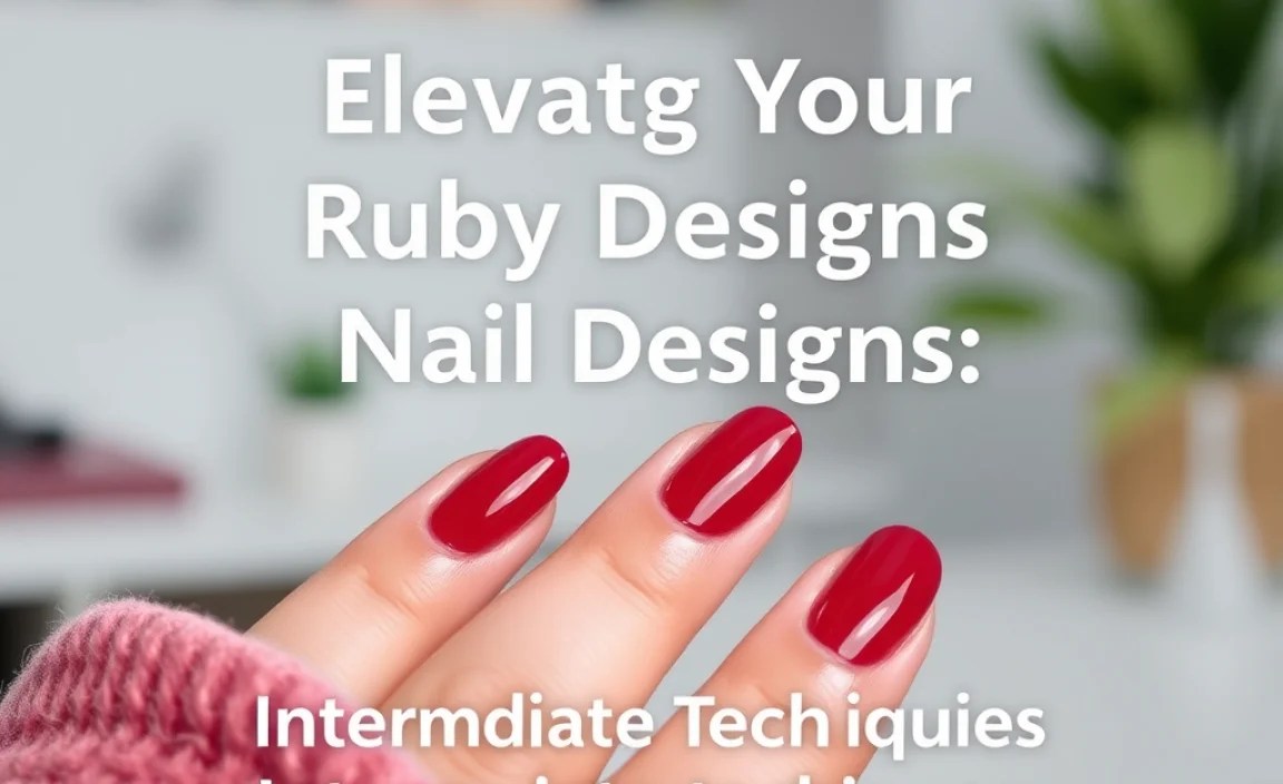 Elevating Your Ruby Nail Designs: Intermediate Techniques
