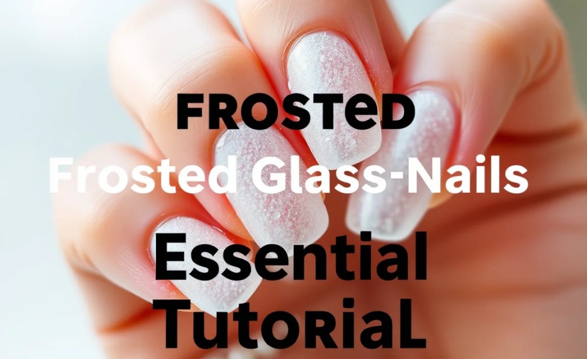 Frosted Glass Nails Effect: Essential Tutorial