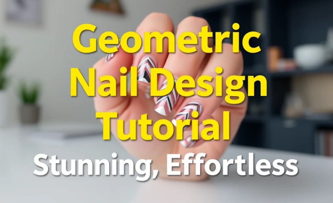 Geometric Nail Design Tutorial: Stunning, Effortless
