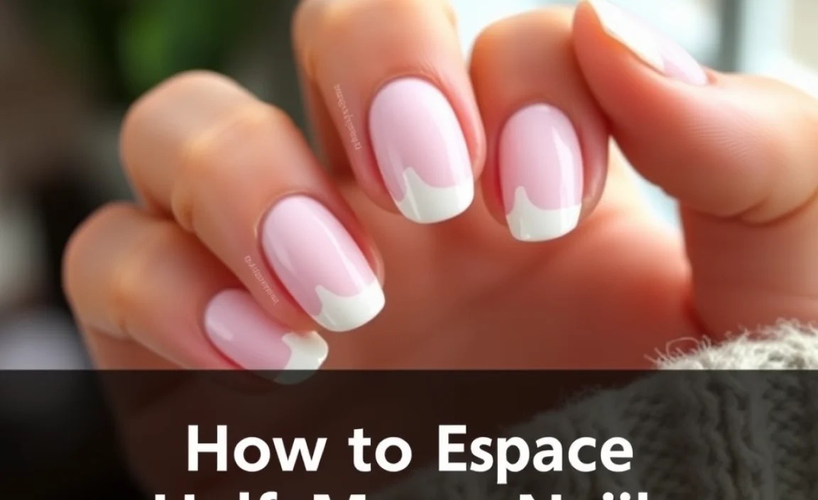 How to Create Basic Negative Space Half Moon Nails (Step-by-Step)