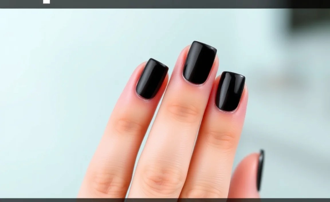 Maintaining Your Square Black Nails