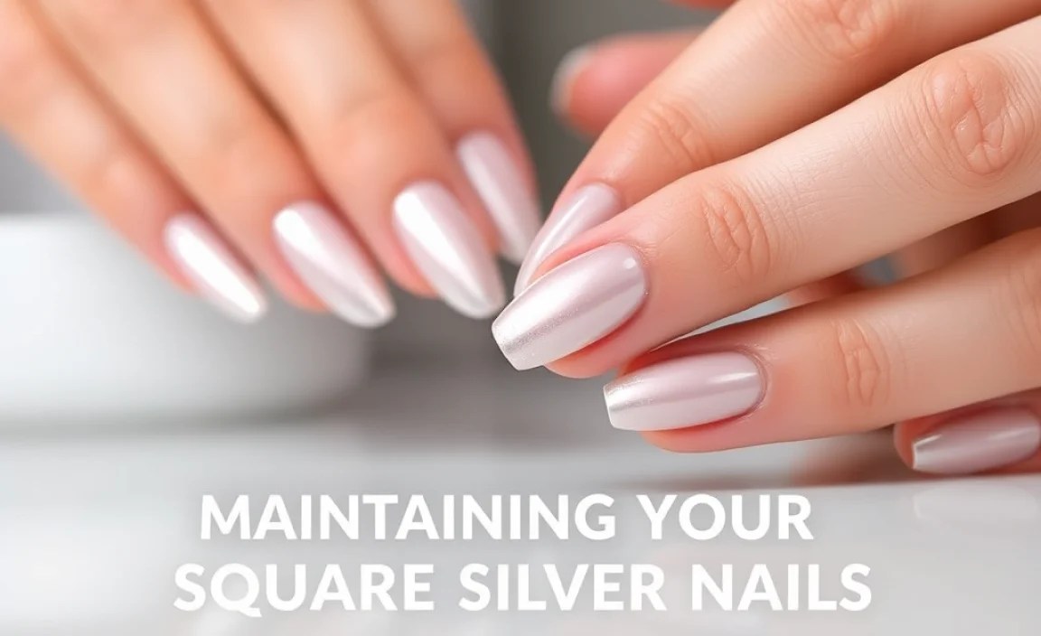 Maintaining Your Square Silver Nails