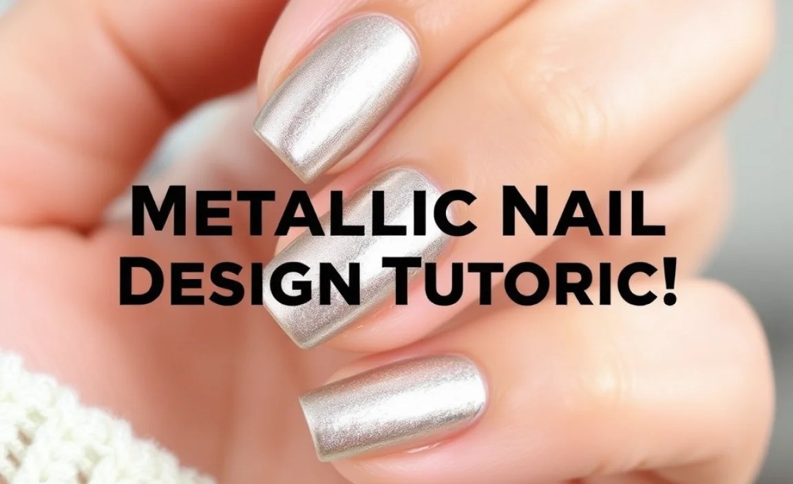 Metallic Nail Design Tutorial: Essential Chic