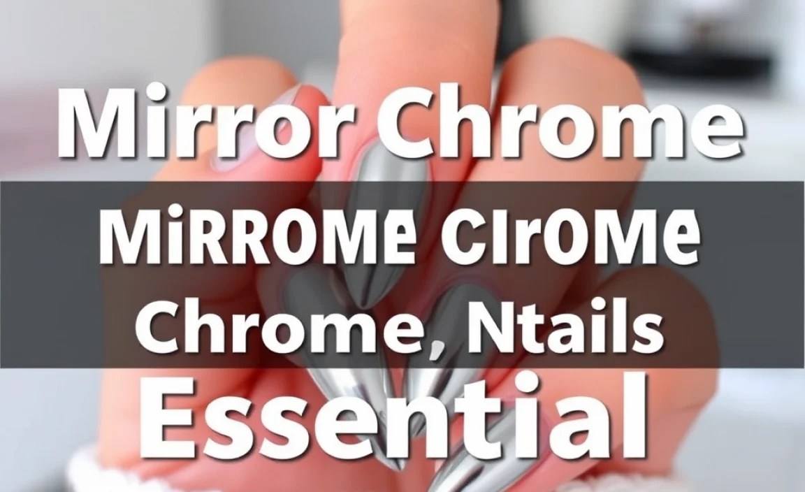 Mirror Chrome Chrome Nails Tutorial: Stunning, Essential