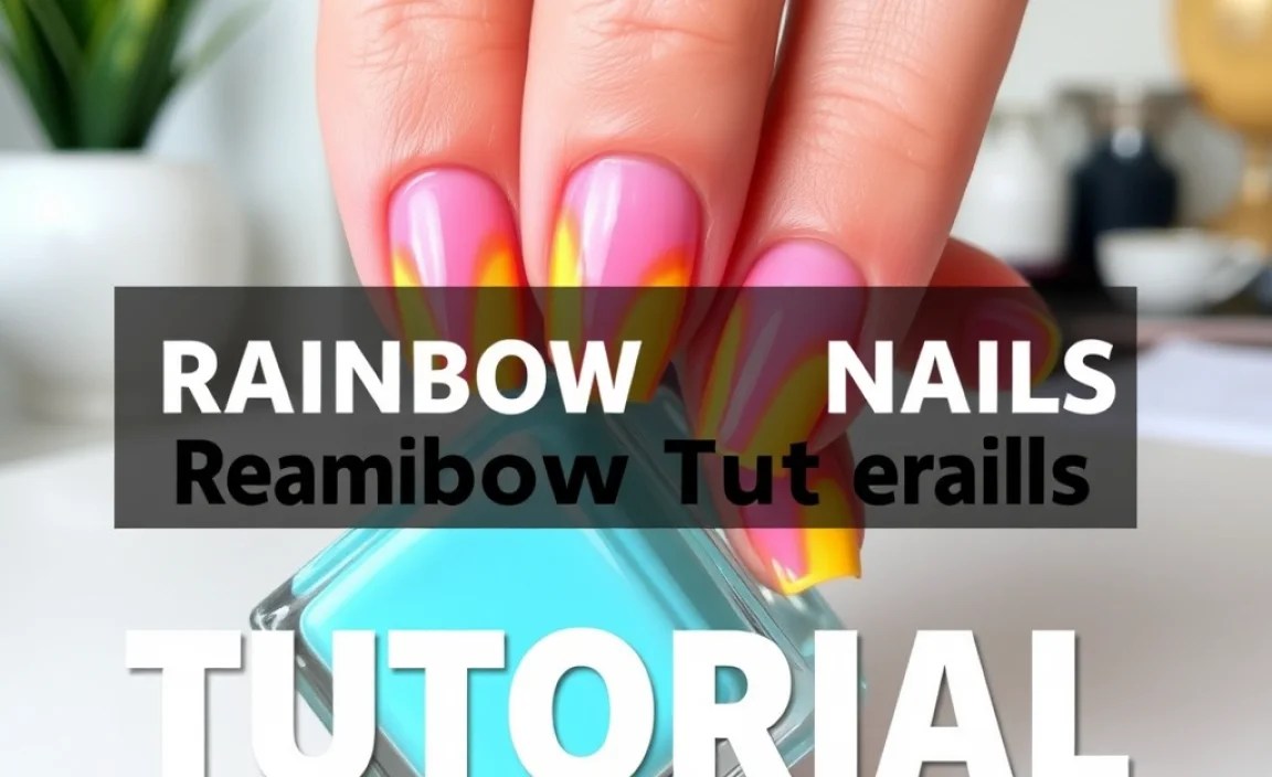 Rainbow Gradient Nails Tutorial: Genius & Essential