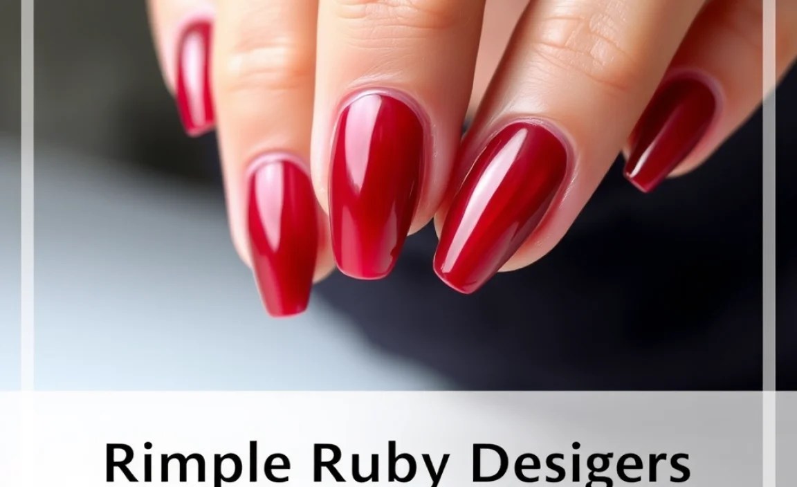 Simple Ruby Nail Designs for Beginners