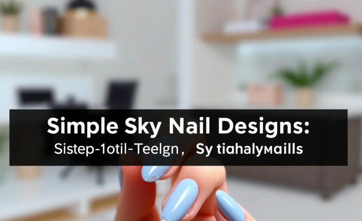Simple Sky Nail Designs: Step-by-Step Tutorials
